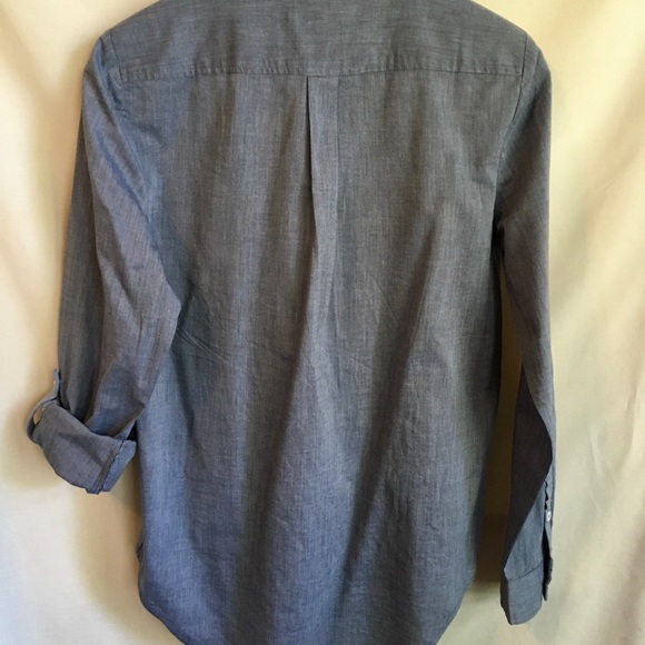 Nautica New With Tags Tunic Sz Small Blue Cotton Half Button Front - Picture 5 of 5